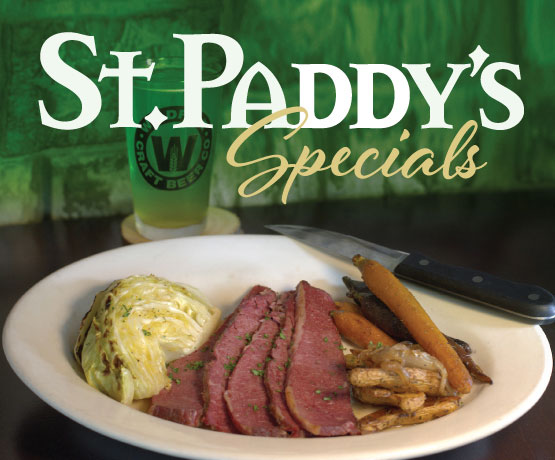 St. Patrick's Day Specials at Wildfire